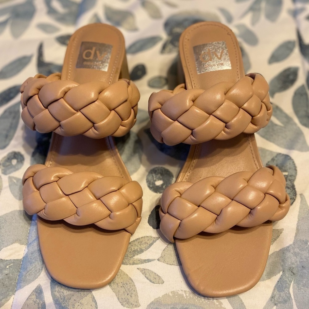 DV Dolce Vita Stacey Chunky Braid Block Heels size 8.5
